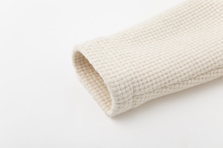 子どもおしゃれ着・スマートカジュアル COCO MODERNのK419 - ジュニア向けラウンドネックアイボリーウールジャケットの画像22