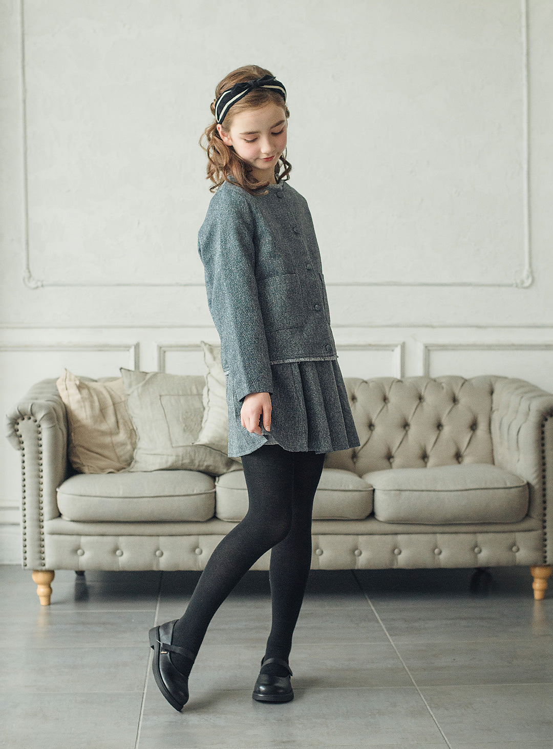 フリンジブレザー&フレアスカートセットアップ