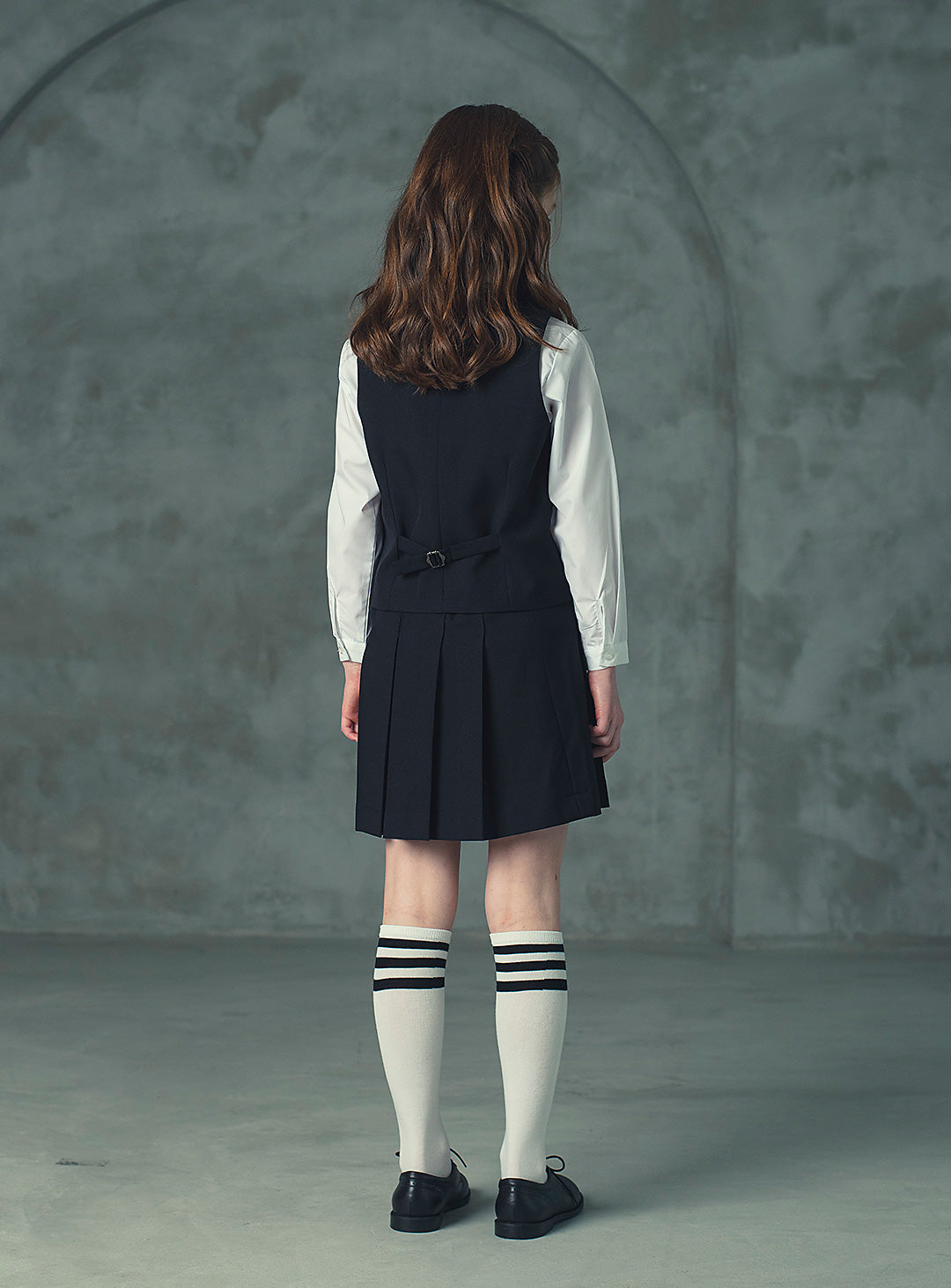 ブラックベストスカート2ピースセット(ベスト、スカート)