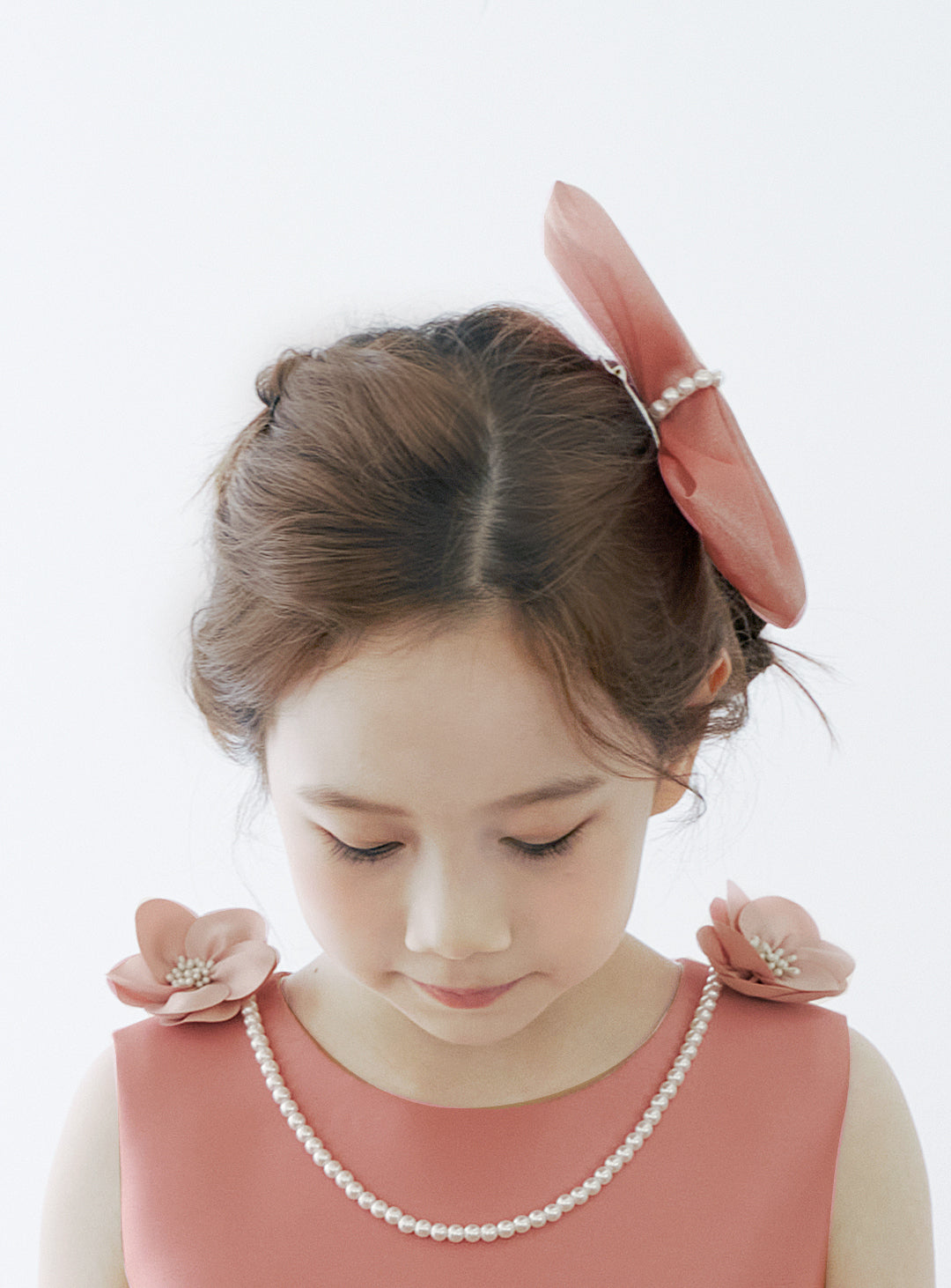 子供ドレス発表会・結婚式・おしゃれなDRESCCOのD-SU-154-オールドローズオーガンジードレスの画像10