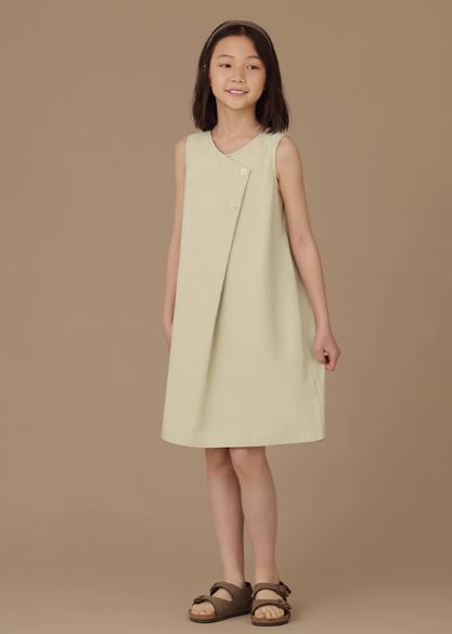 K240506002 - Light green asymmetrical dress