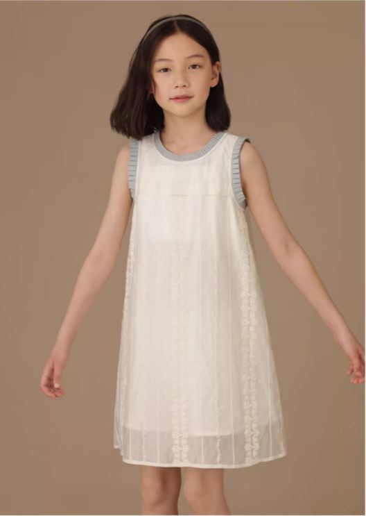 K240520001 - オルガンプリーツオフホワイトワンピース