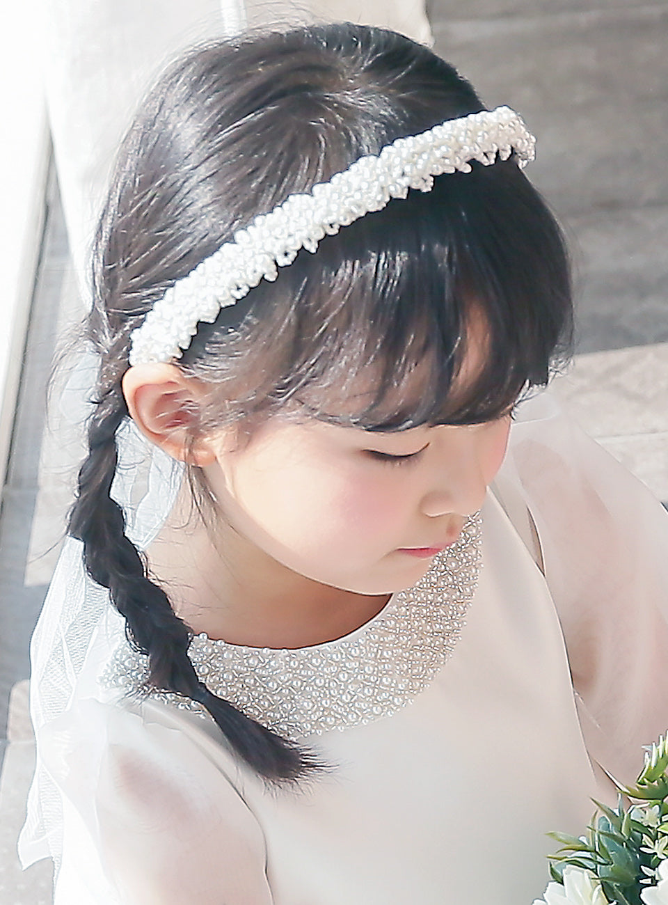 子供ドレス発表会・結婚式・おしゃれなDRESCCOのミネルバふんわり七分袖ドレスの画像11