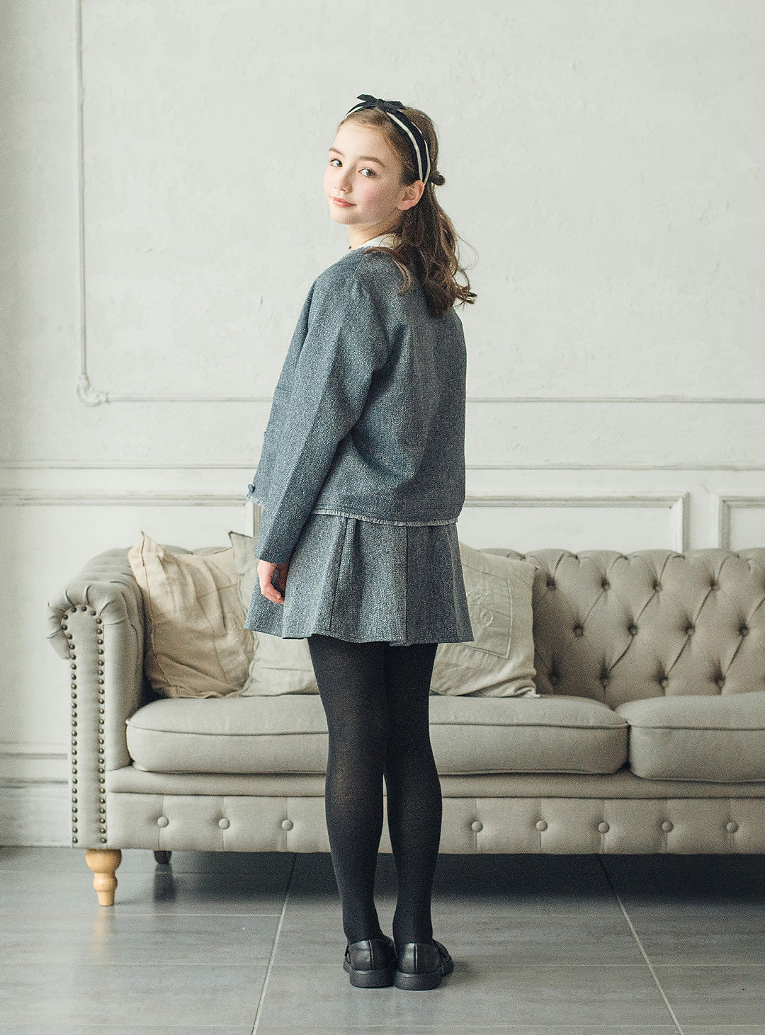 フリンジブレザー&フレアスカートセットアップ