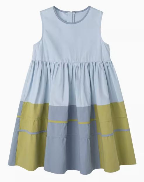 K240531004 - アースカラーノースリーブワンピース