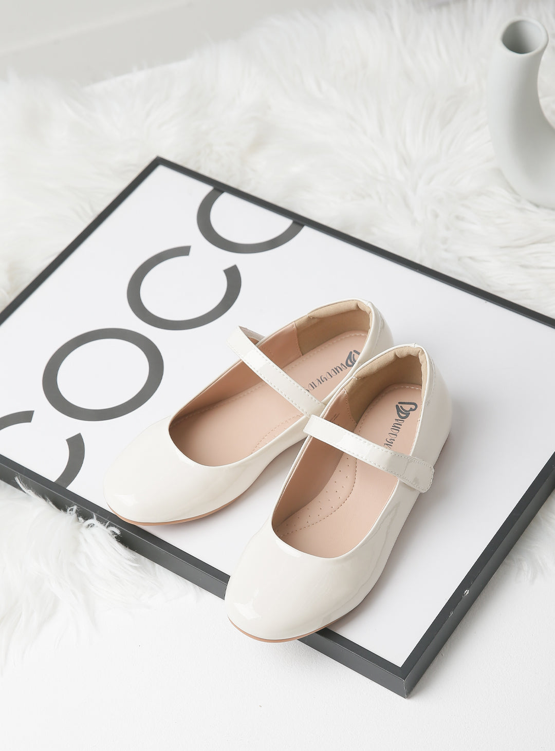 バーディベーシックエナメルフラットシューズ (15cm-23cm)