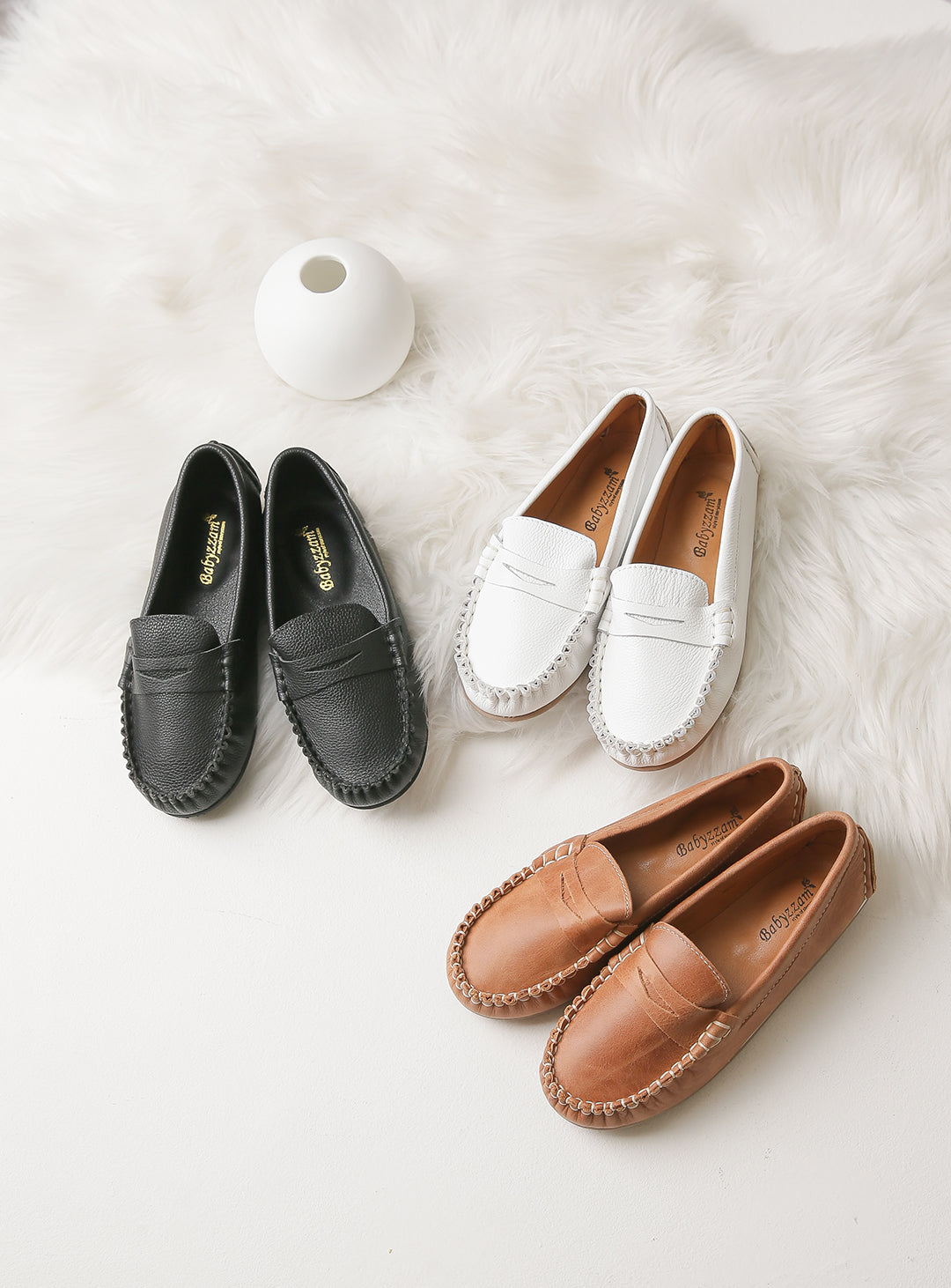 Moccasin Leather Shoes (13cm-22cm)