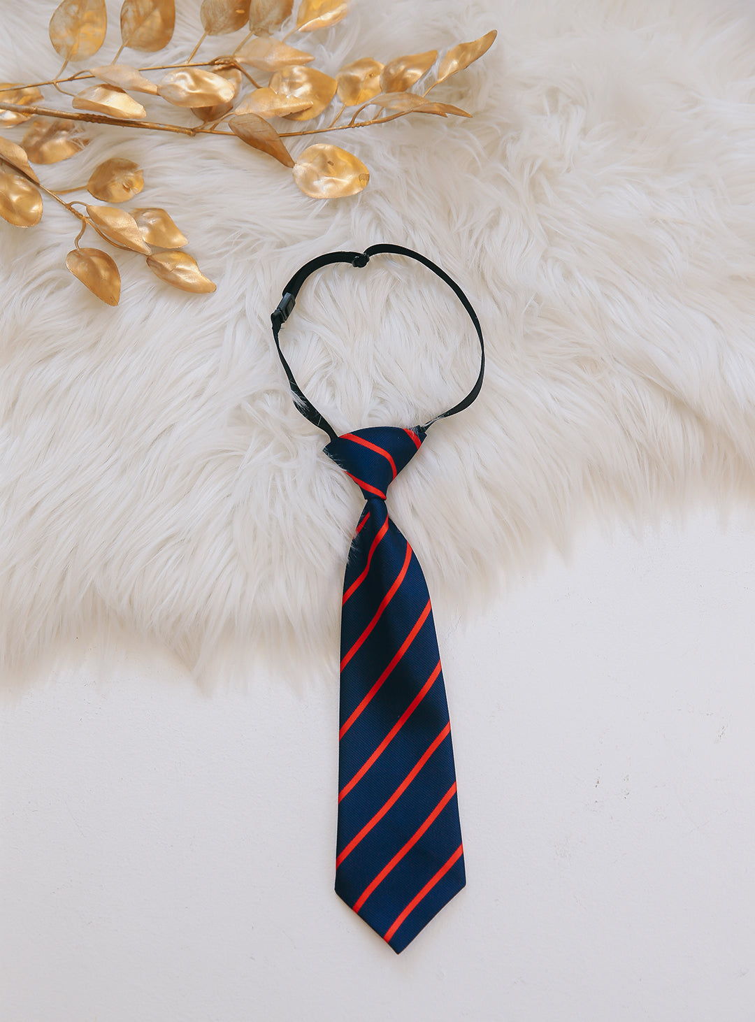 オリバーレジメストライプネクタイ(ネイビー×レッド)