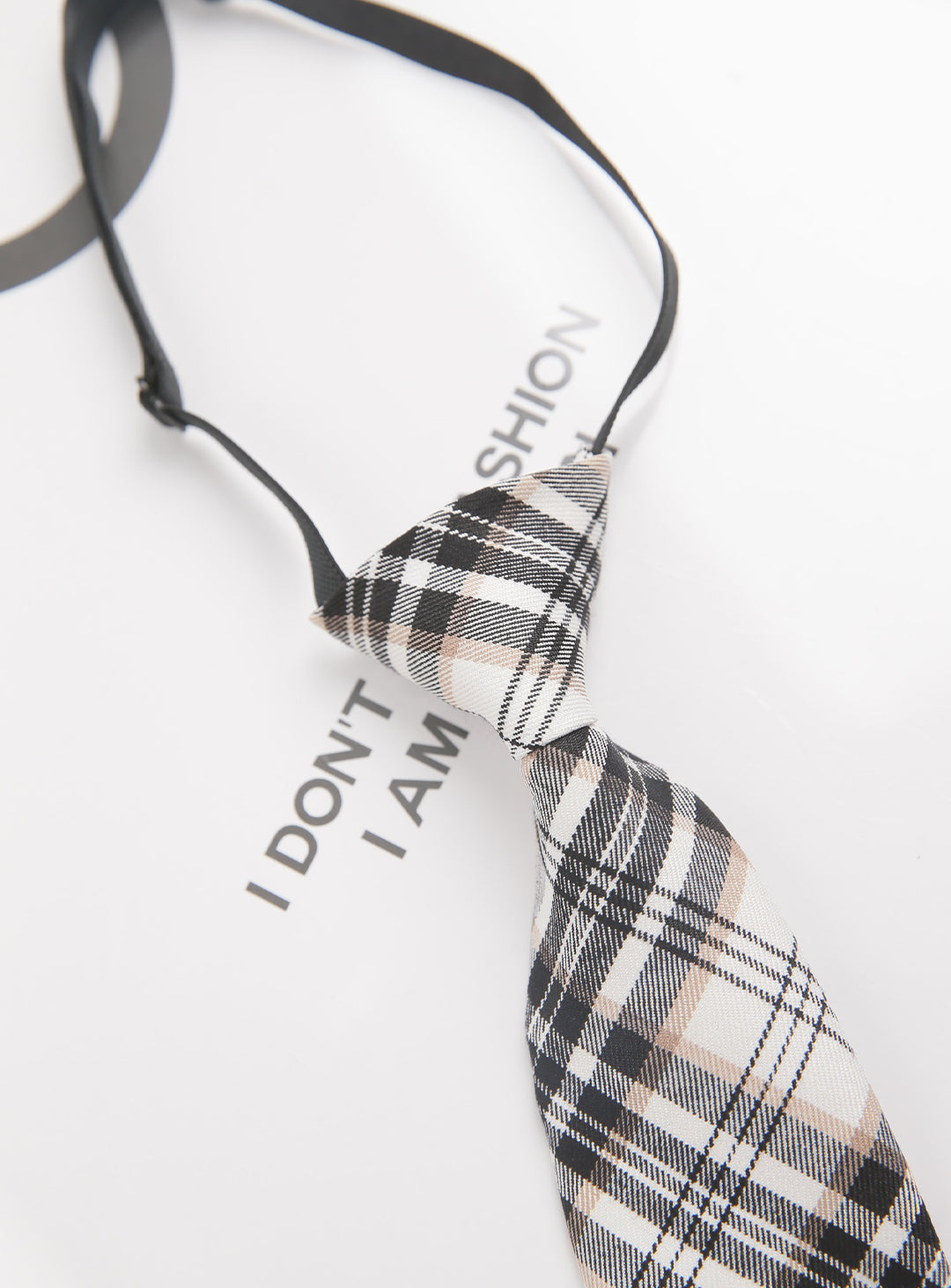 ブラック×イエローチェック柄ネクタイ