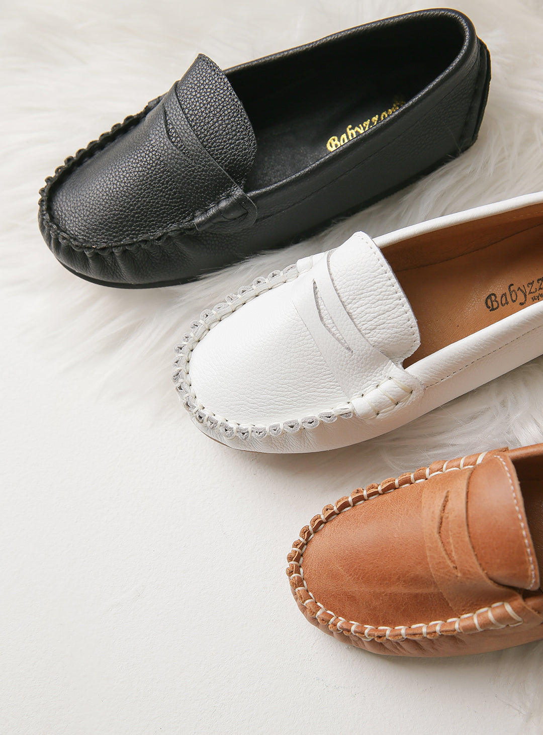 Moccasin Leather Shoes (13cm-22cm)