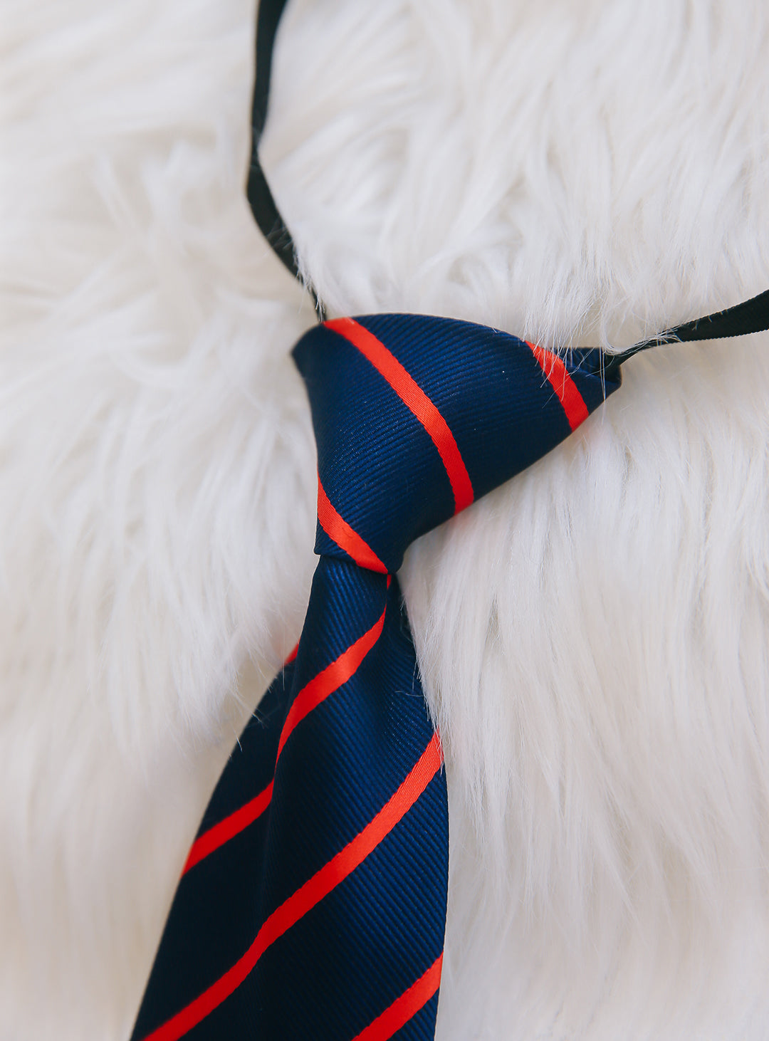 オリバーレジメストライプネクタイ(ネイビー×レッド)