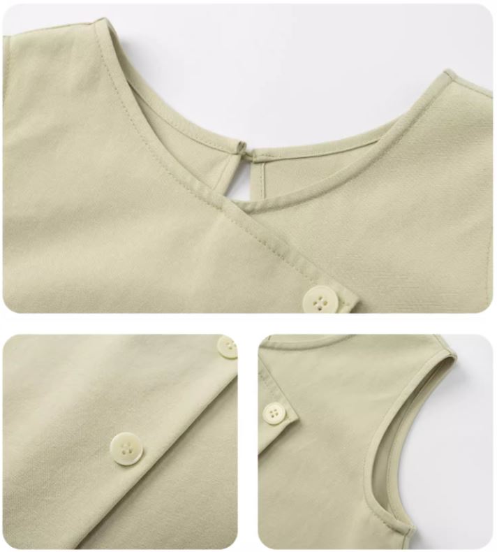 K240506002 - Light green asymmetrical dress