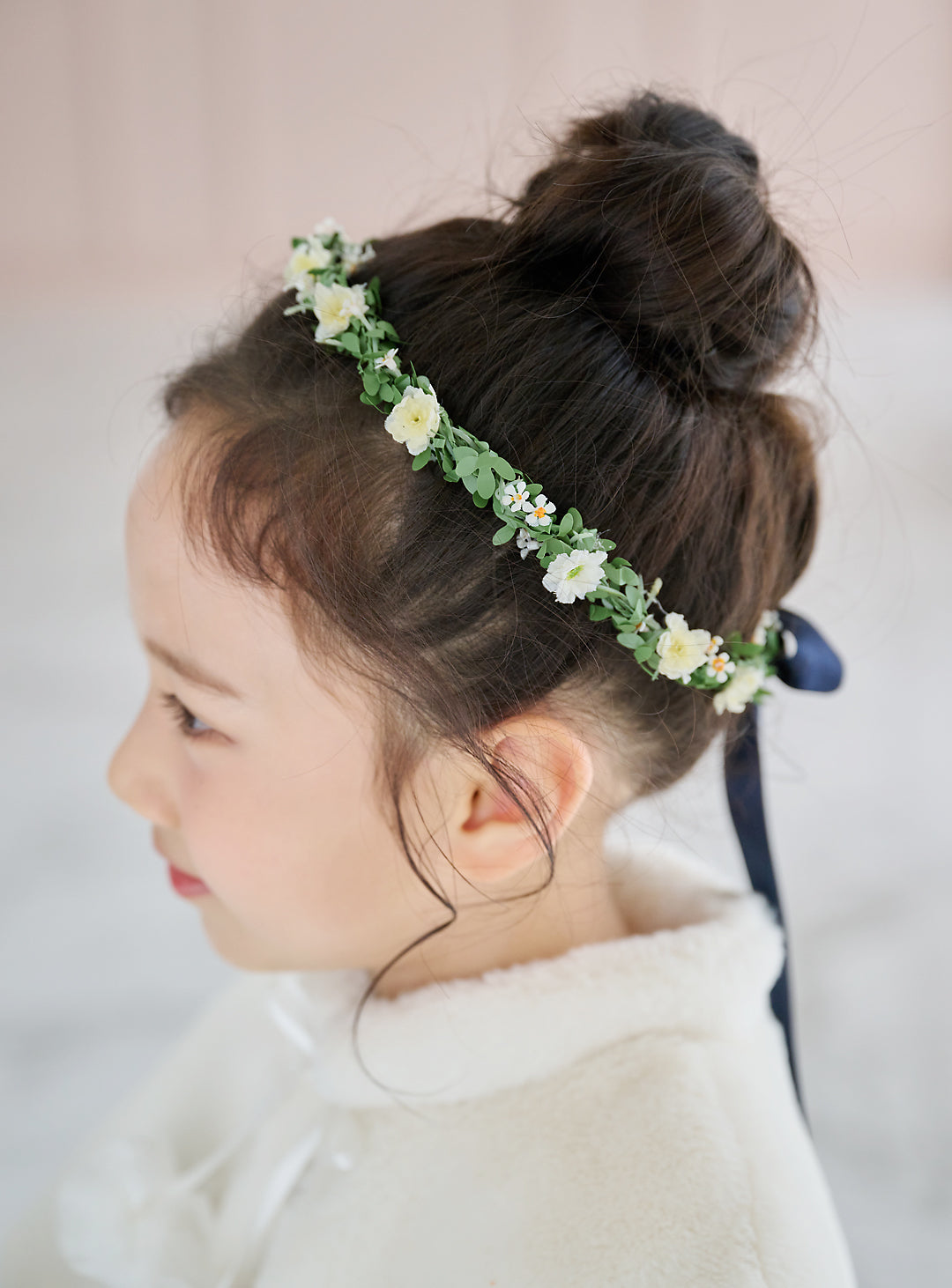 子供ドレス発表会・結婚式・おしゃれなDRESCCOのD-SU-57-1-ホワイトフラワーリーフドレスの画像18
