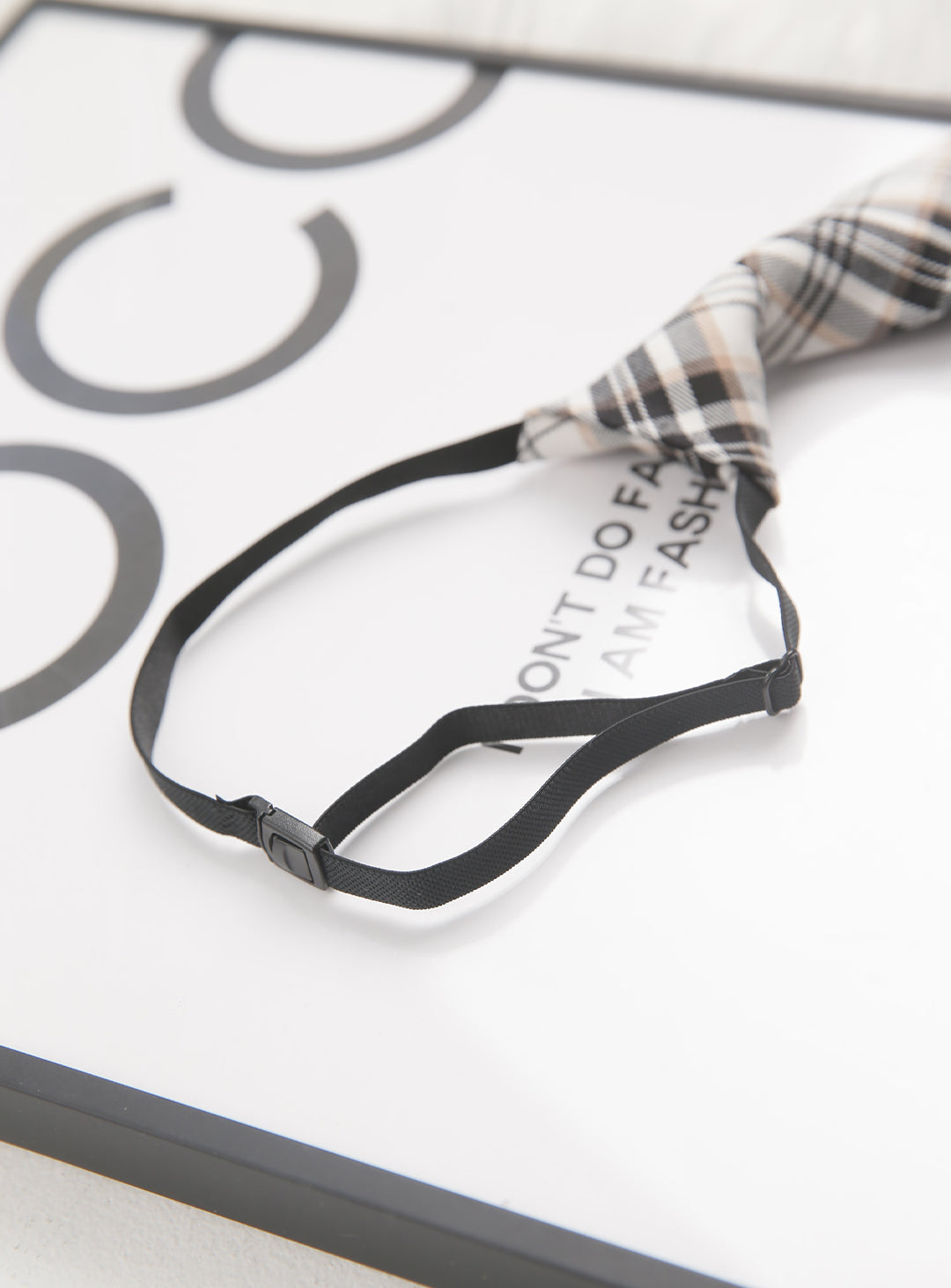 ブラック×イエローチェック柄ネクタイ