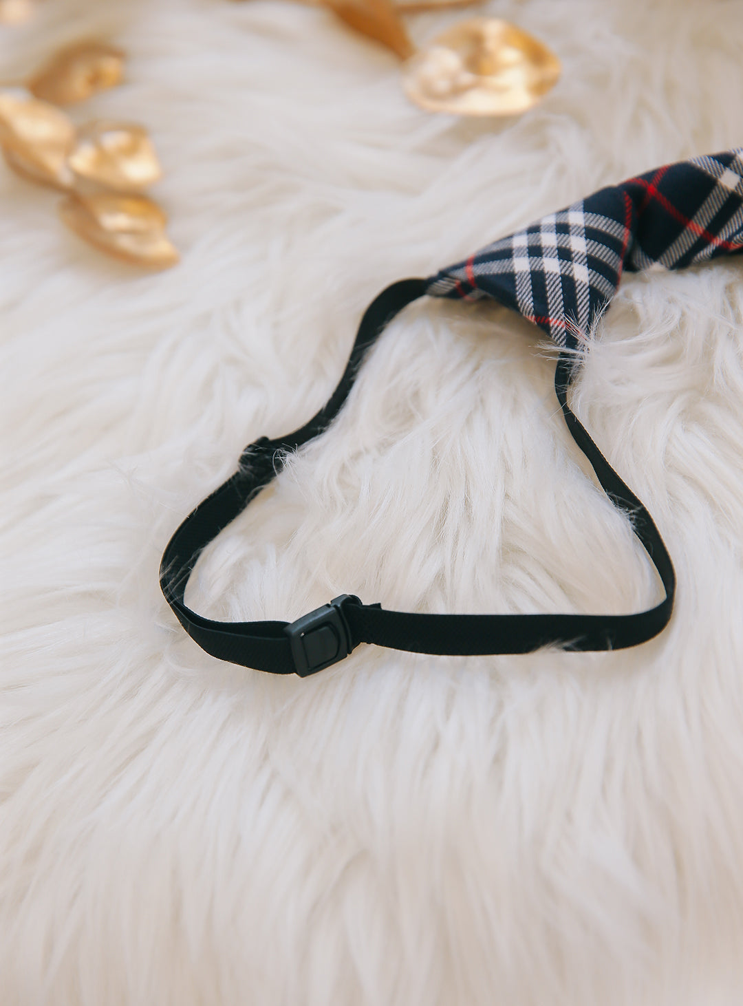 Argyle Navy Check Pattern Tie