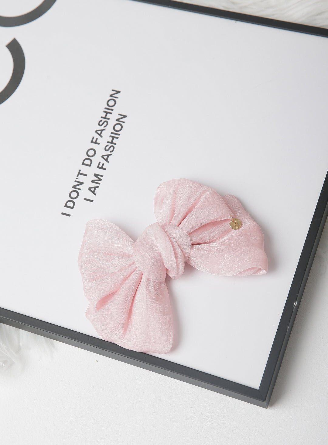 エアリーパールシフォンリボンヘアピン