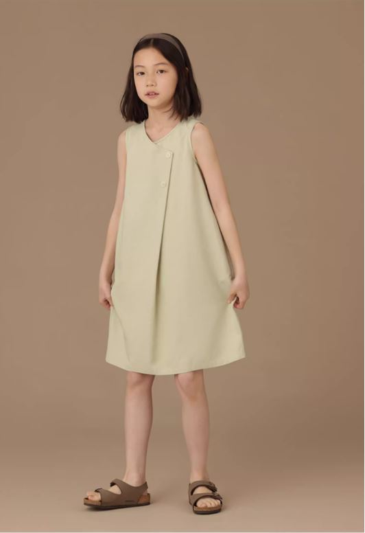K240506002 - Light green asymmetrical dress
