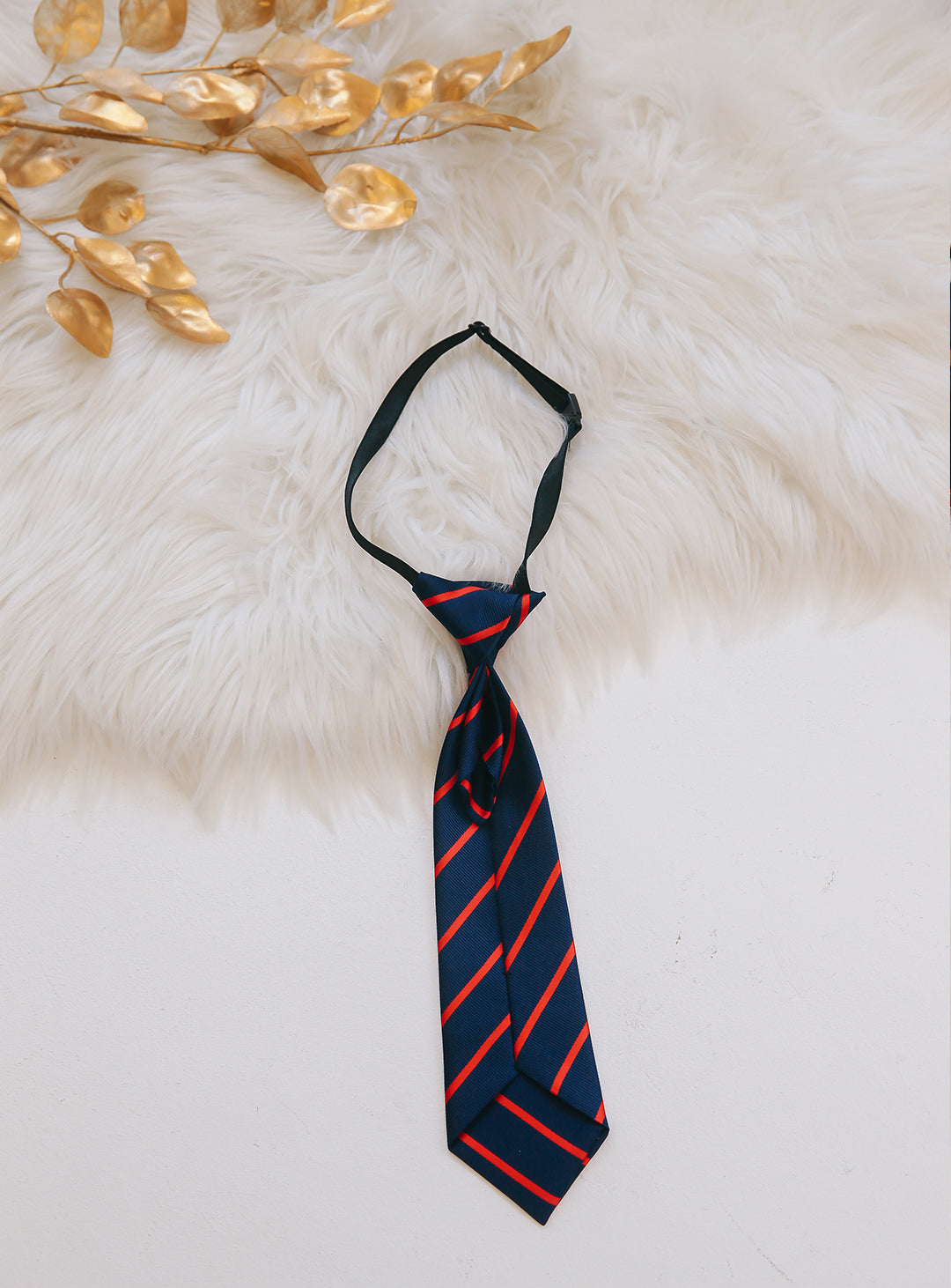 オリバーレジメストライプネクタイ(ネイビー×レッド)