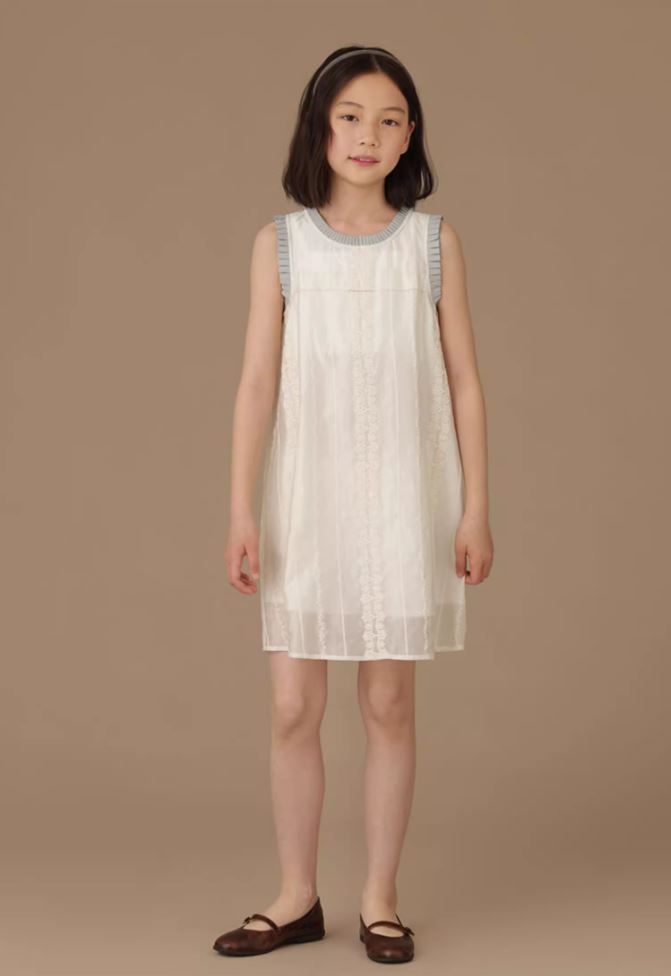 K240520001 - オルガンプリーツオフホワイトワンピース