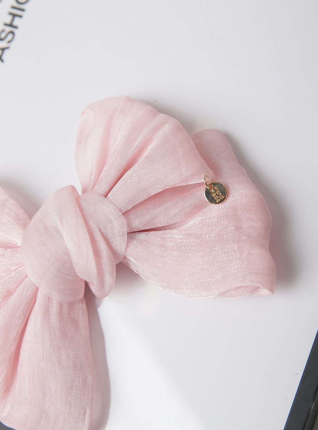 エアリーパールシフォンリボンヘアピン