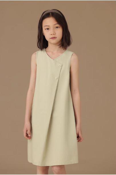 K240506002 - Light green asymmetrical dress
