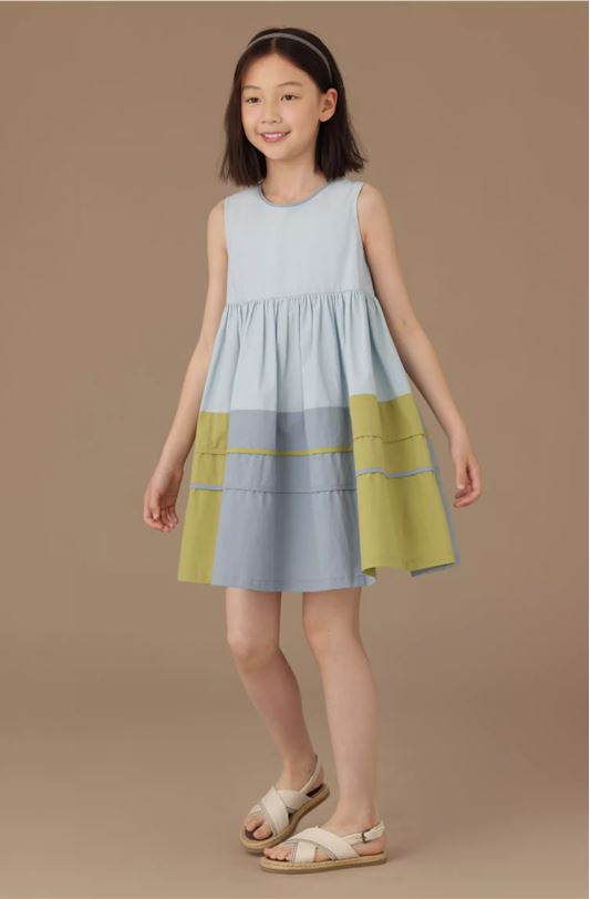 K240531004 - アースカラーノースリーブワンピース