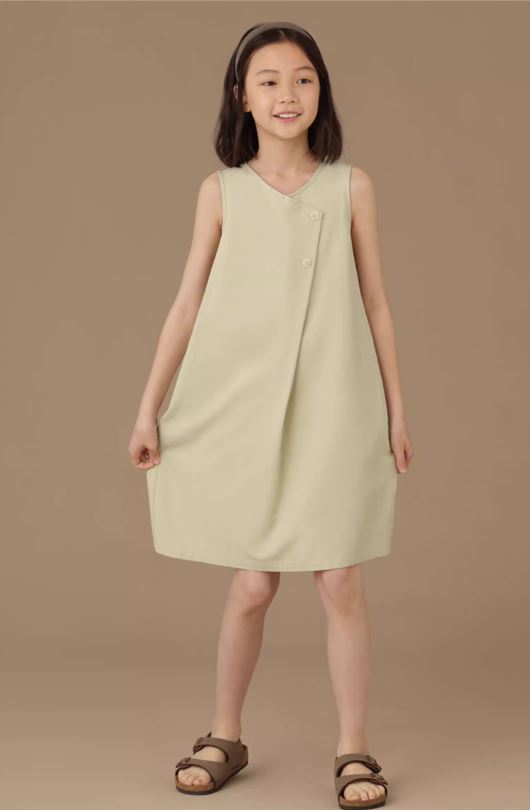 K240506002 - Light green asymmetrical dress
