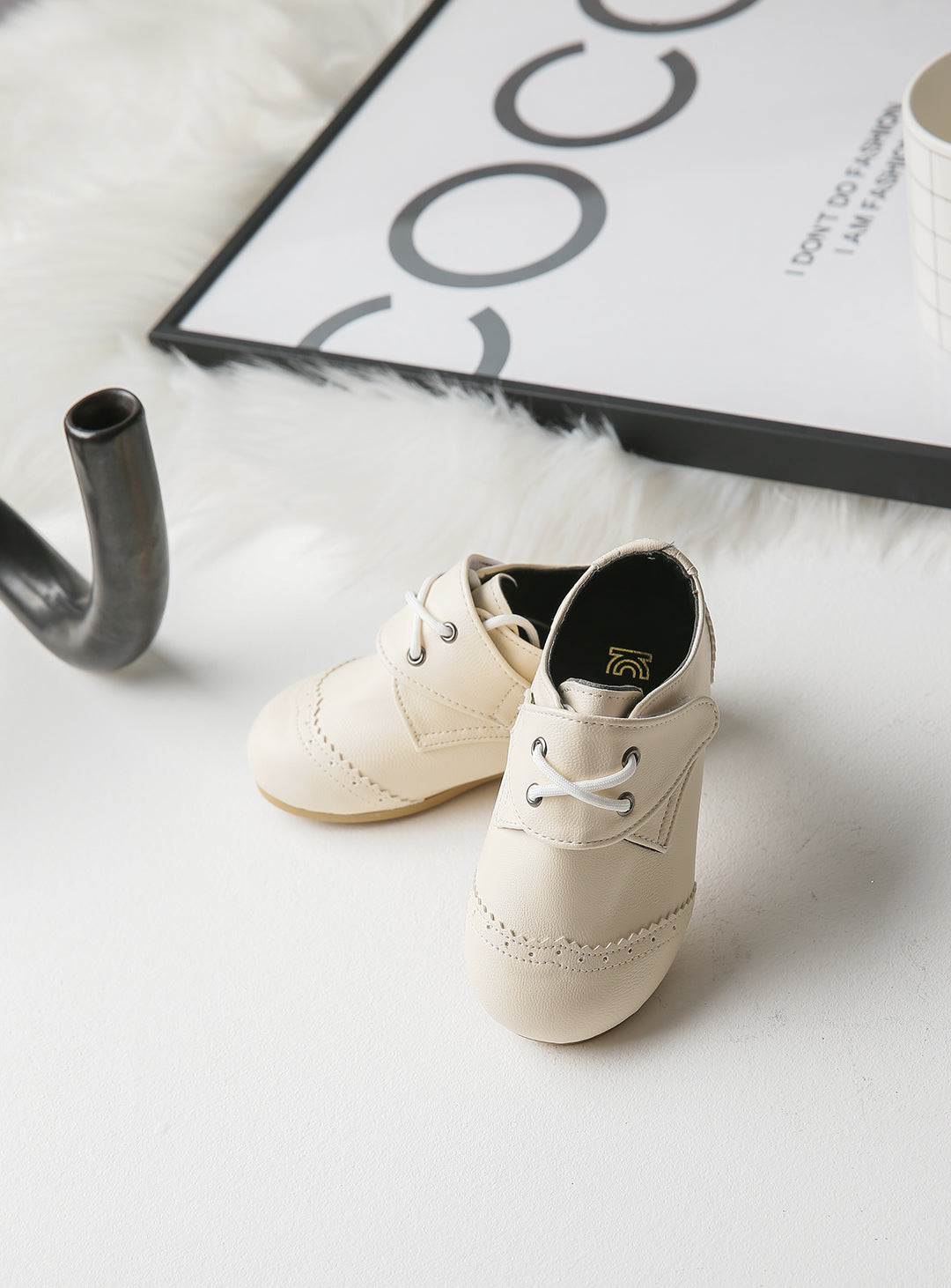 子供スーツのシューズ・発表会結婚式・おしゃれなDRESCCOのベビー・ウィングチップローファー (13cm~15.5cm)ベビー・ウーリーベーシックレザーシューズ (13cm〜16cm)の画像8