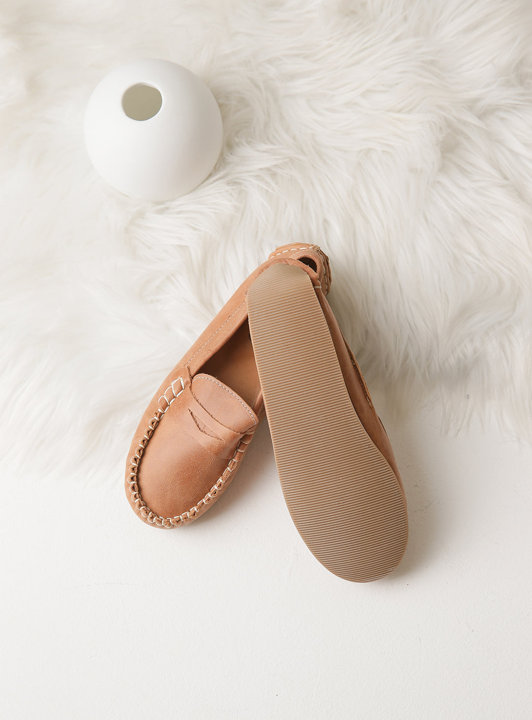Moccasin Leather Shoes (13cm-22cm)