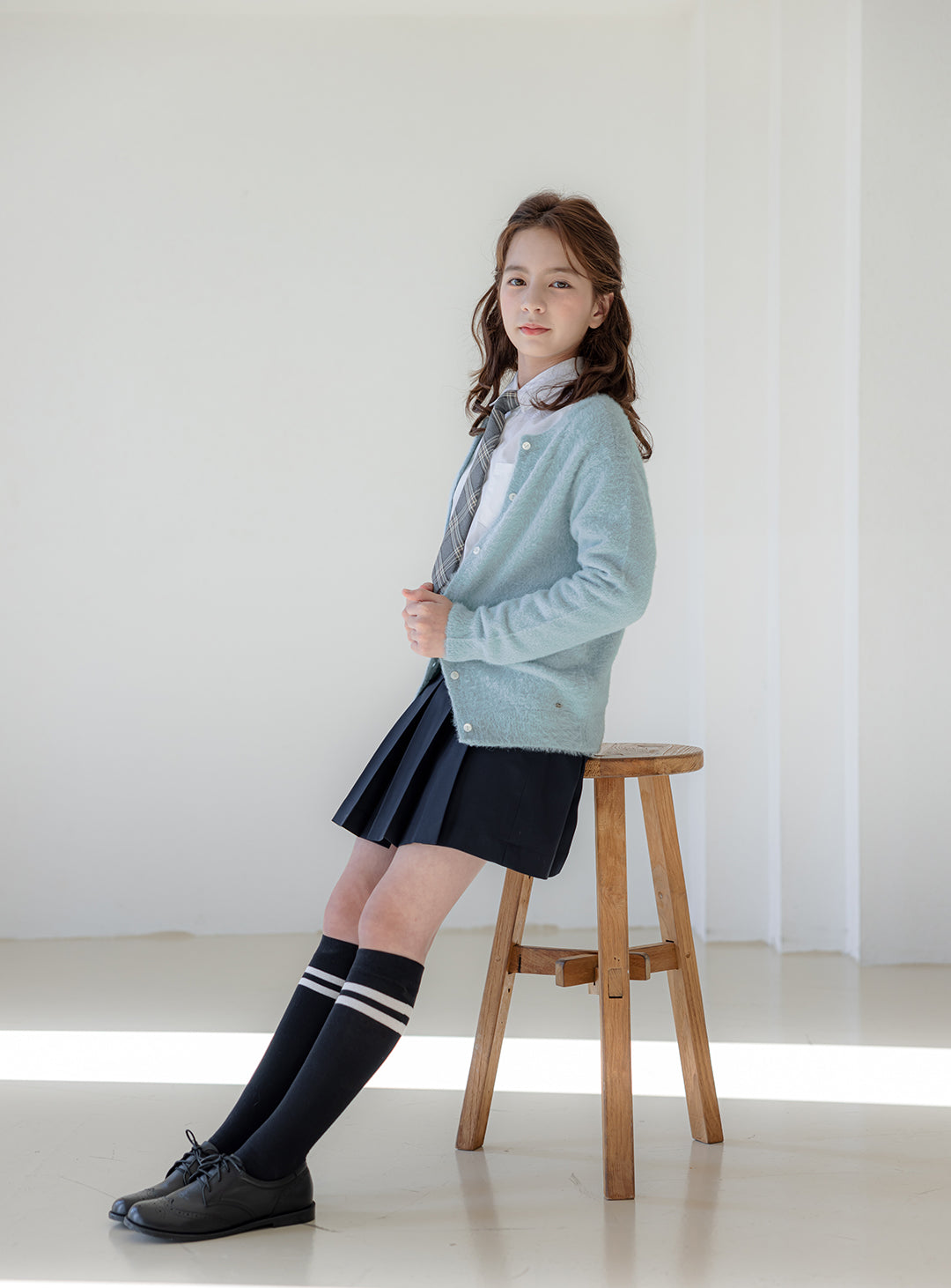 【renoma KIDS】基本款羽紗薄荷色開襟衫