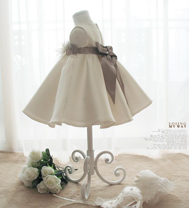 子供ドレス発表会・結婚式・おしゃれなDRESCCOのベビードレスココア+ボレロ(2点セット)の画像5