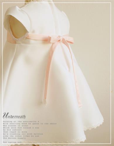 子供ドレス発表会・結婚式・おしゃれなDRESCCOのベビードレスピンクピーチの画像7