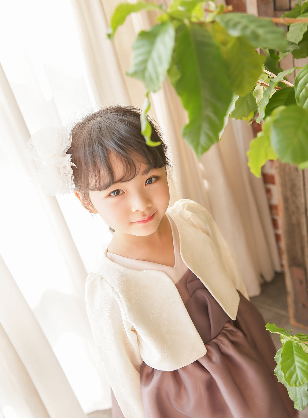 子供ドレスのボレロ・カーディガン・発表会結婚式・おしゃれなDRESCCOのリゲルカーディガン(アイボリー)の画像6