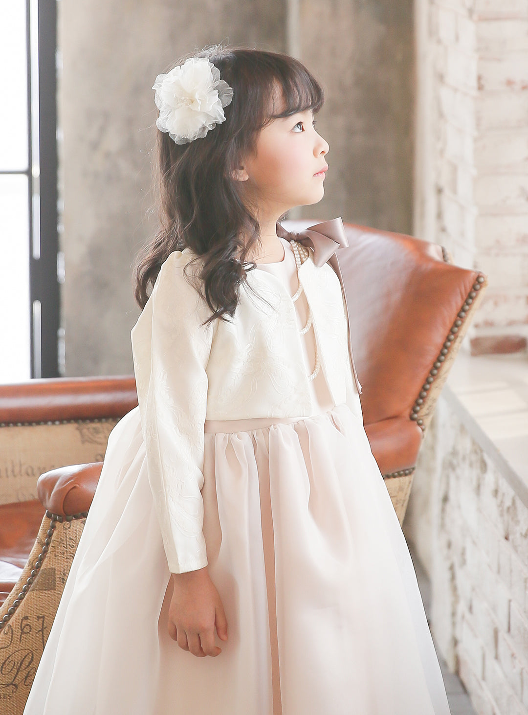 子供ドレス発表会・結婚式・おしゃれなDRESCCOのヘラゴールドピンクドレスの画像10