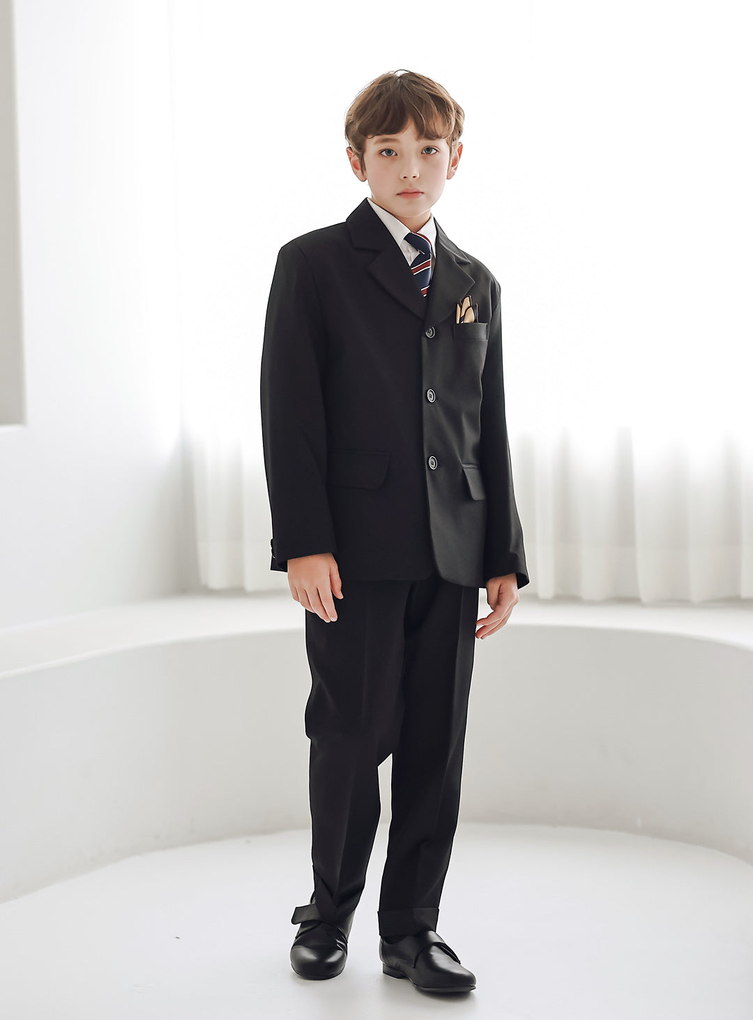 Harry Black 三扣單排扣長褲套裝(外套、馬甲、長褲)