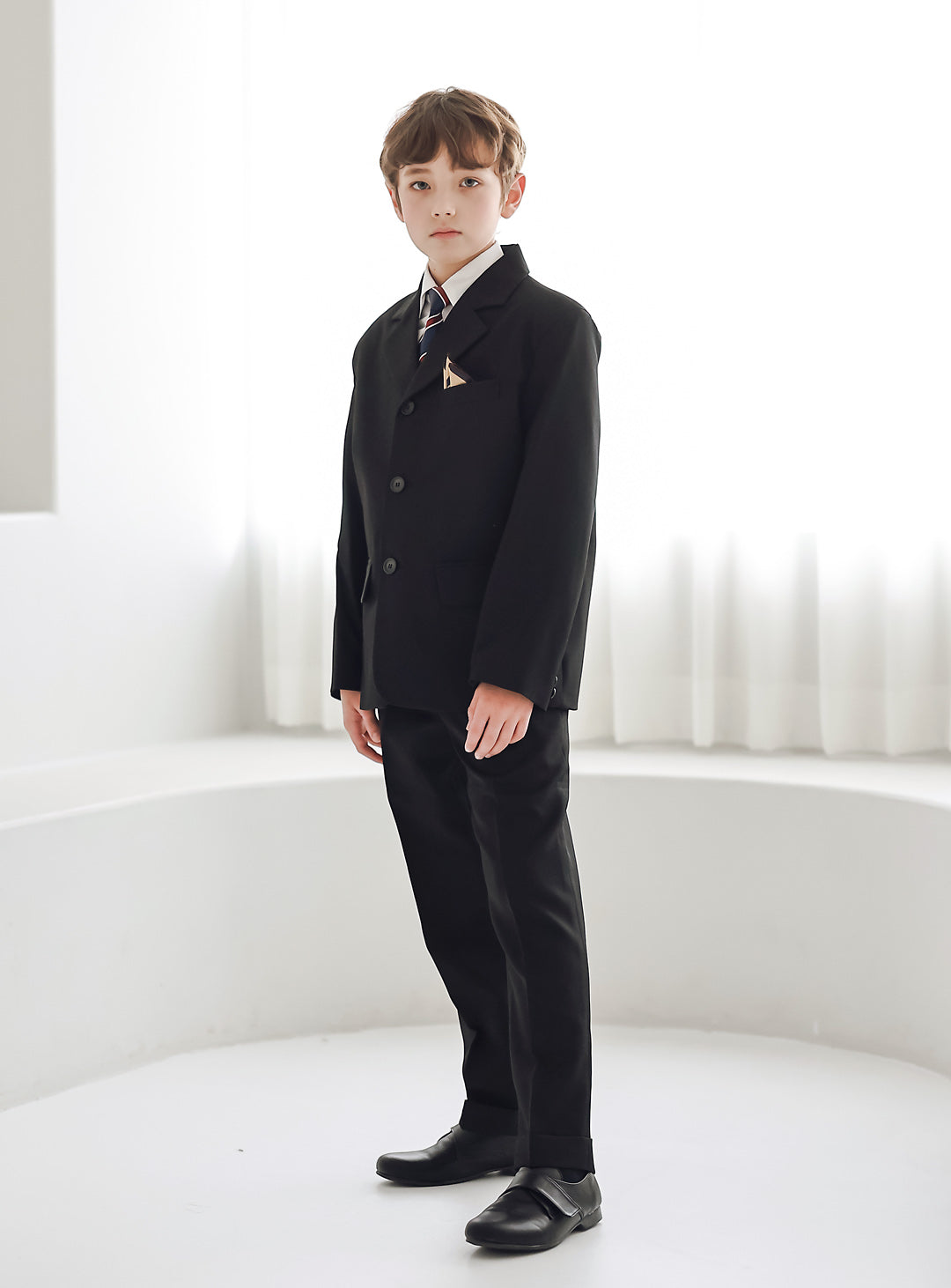Harry Black 三扣單排扣長褲套裝(外套、馬甲、長褲)