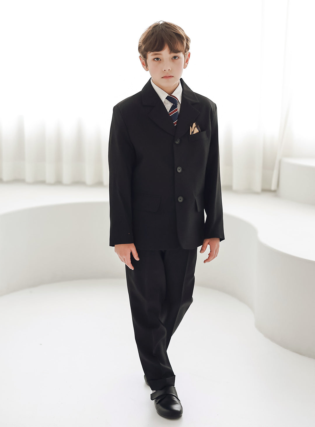Harry Black 三扣單排扣長褲套裝(外套、馬甲、長褲)