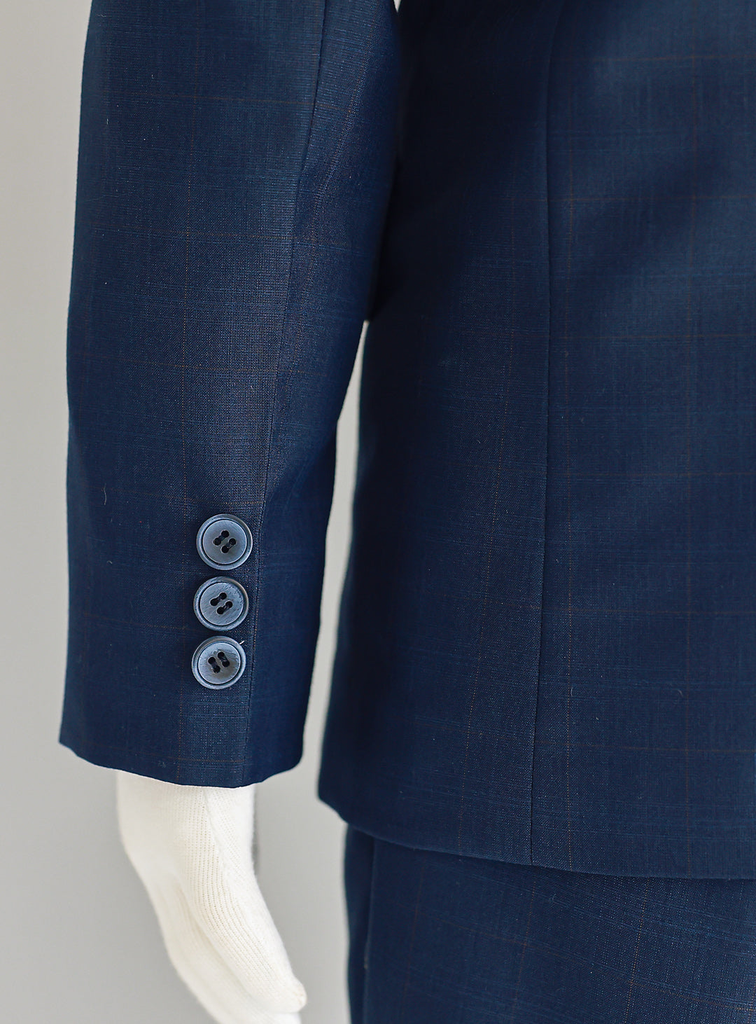 ボーイスーツ・子供スーツ・フォーマルスーツDRESCCOのネイビーシャドーチェック シングルブレスト2ピースセットの画像16