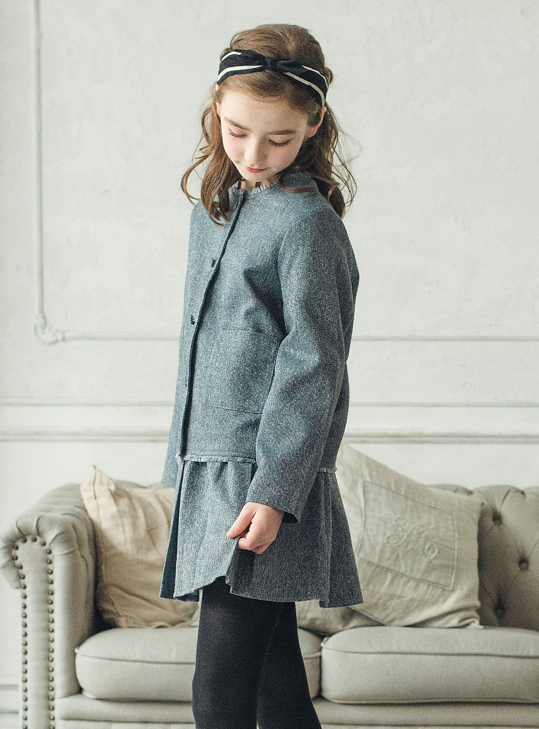 フリンジブレザー&フレアスカートセットアップ