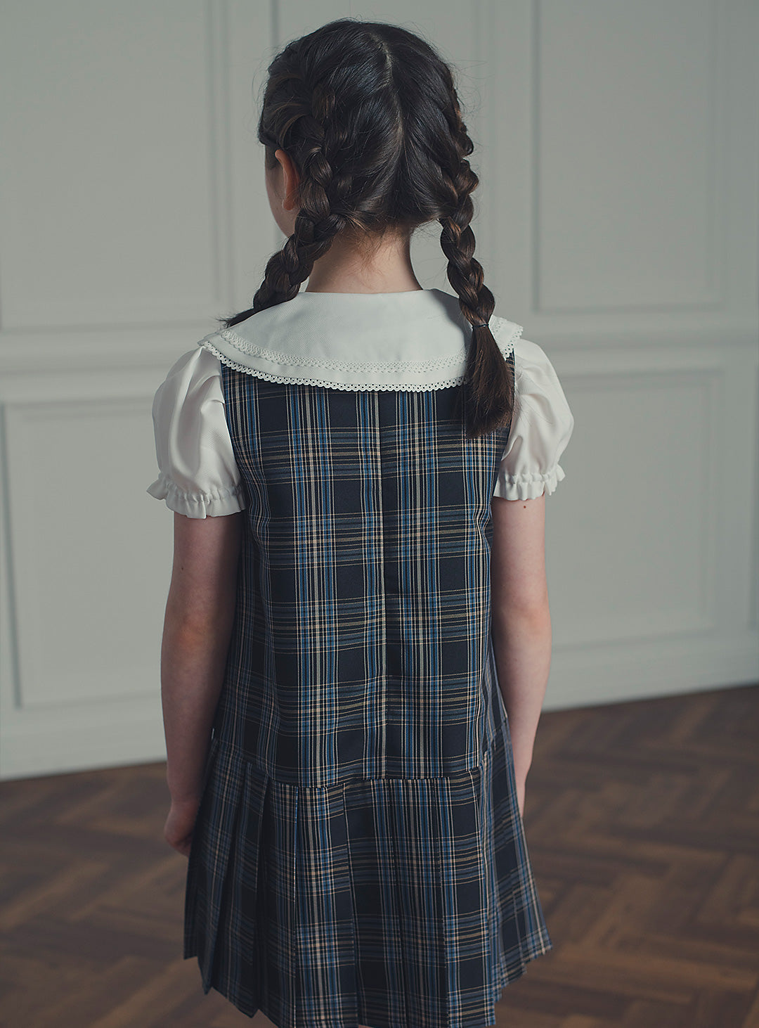 アメリアチャコールウール混ジャケット+ワンピースセット