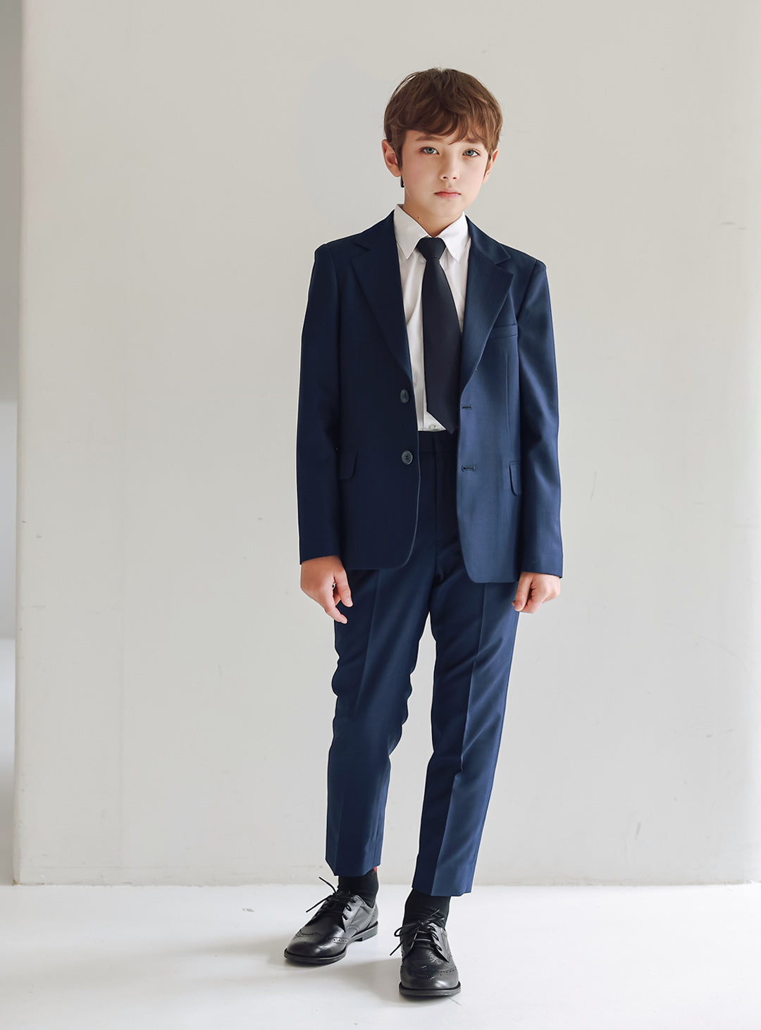 ボーイスーツ・子供スーツ・フォーマルスーツDRESCCOのネイビーシャドーチェック シングルブレスト2ピースセットの画像6
