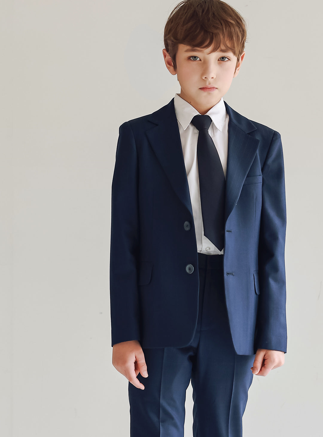 ボーイスーツ・子供スーツ・フォーマルスーツDRESCCOのネイビーシャドーチェック シングルブレスト2ピースセットの画像11