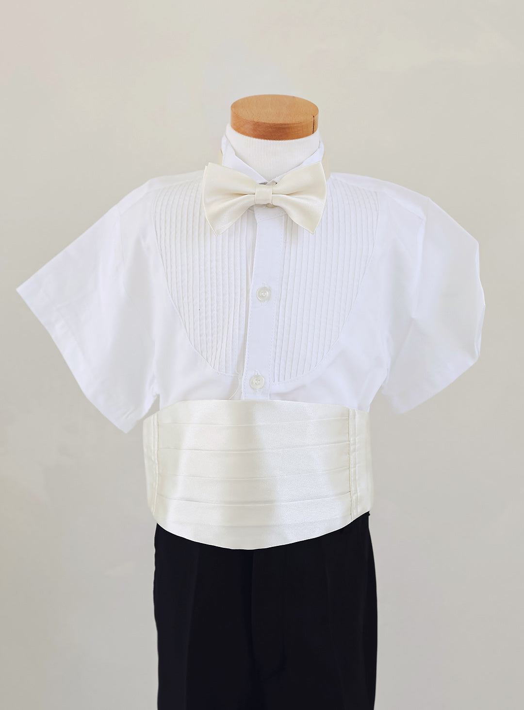 ブラック燕尾服カマーバンド4ピースセット(燕尾服上下+カマーバンド+タイ)