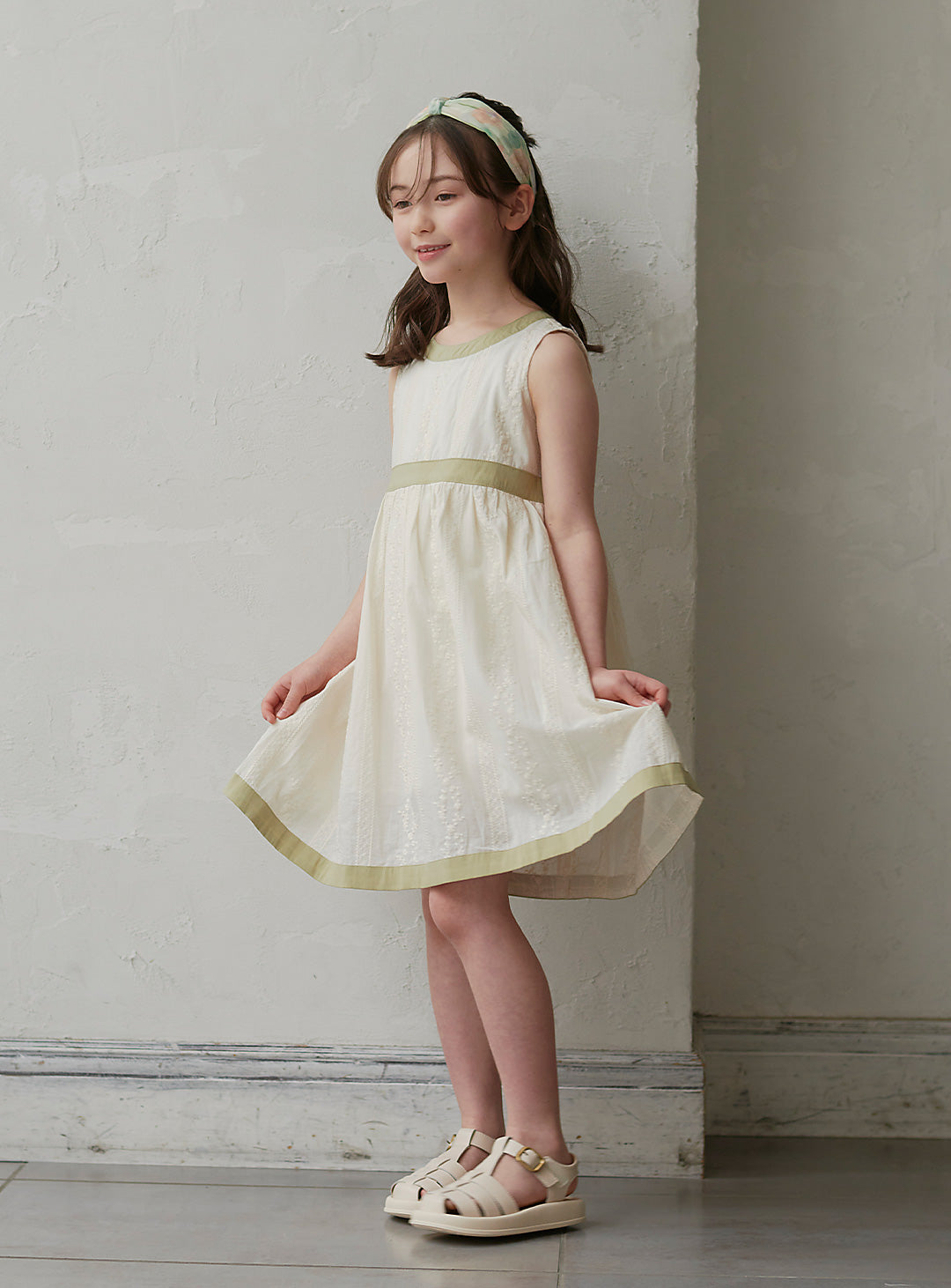 K250604 - オリーブリボンレースワンピース