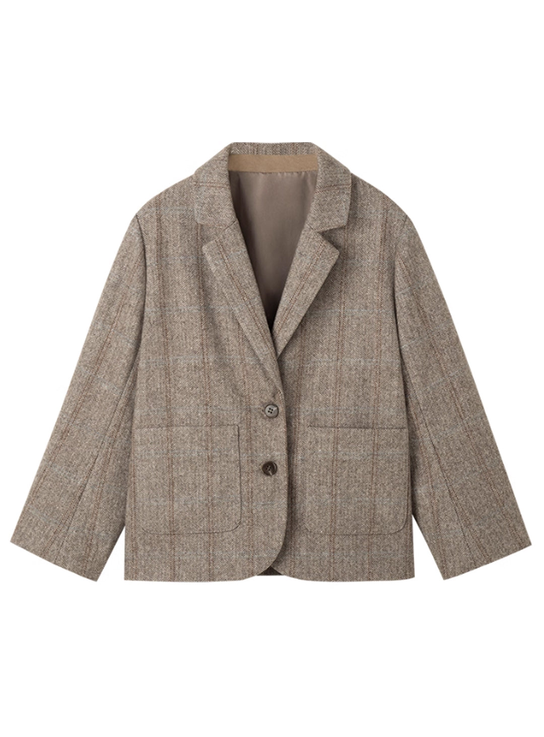 ウール混ヘリンボーンジャケット