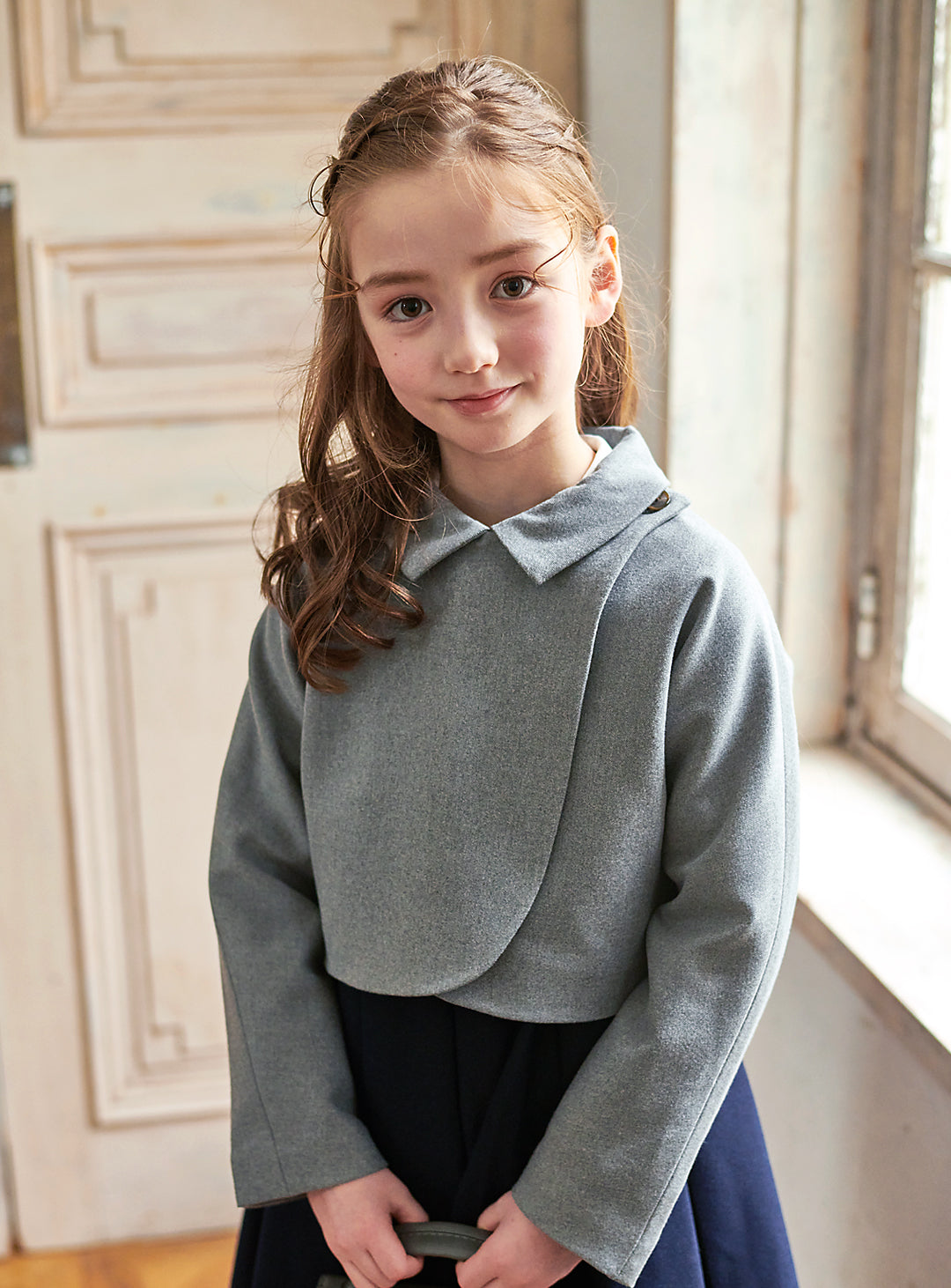 K8105 - クロップド丈テーラードジャケット