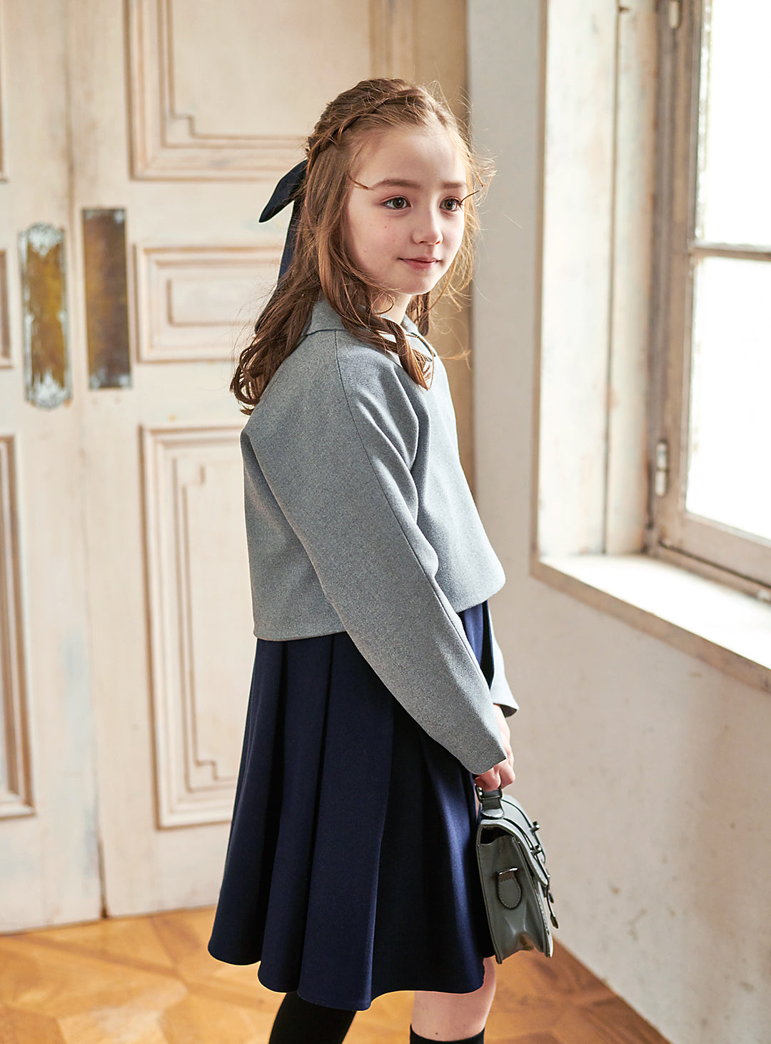 K8105 - クロップド丈テーラードジャケット