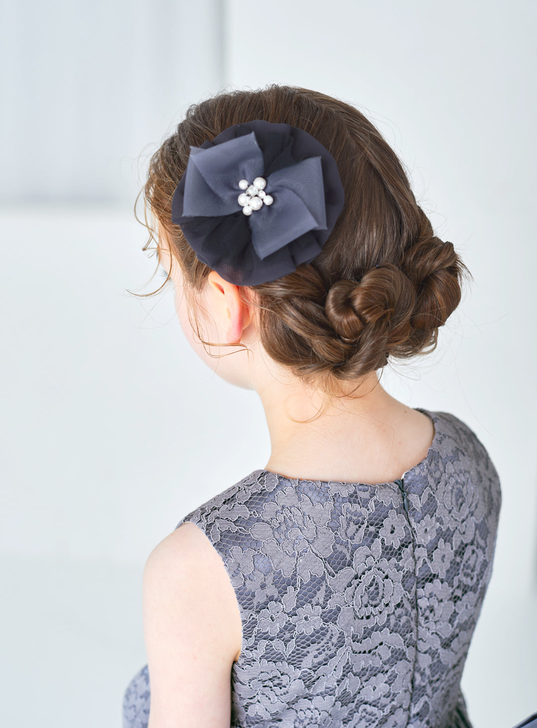 子供ドレス発表会・結婚式・おしゃれなDRESCCOのD-SU-143-フラワーケミカルレースグレードレスの画像20