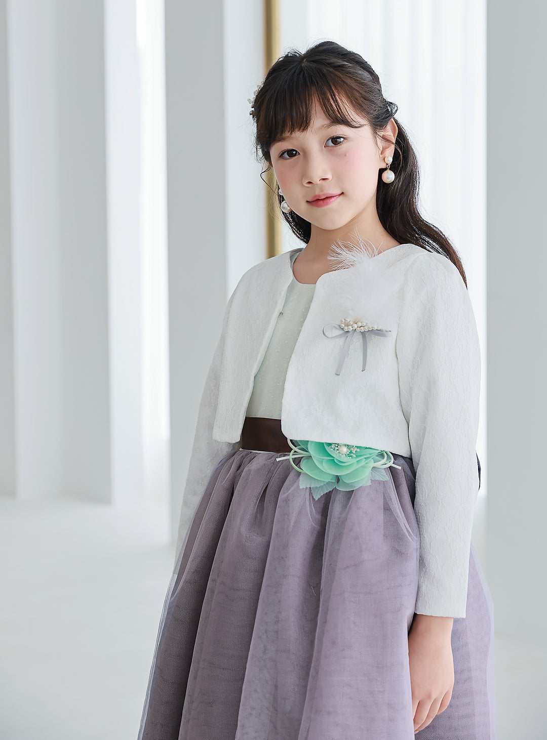 刺繍レースカーディガン(ホワイト)