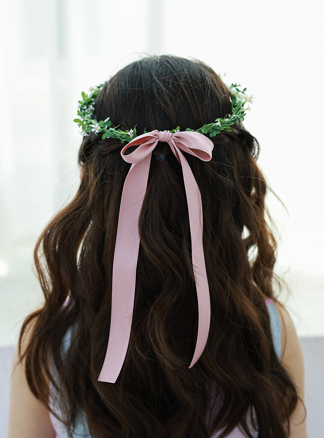 子供ドレス発表会・結婚式・おしゃれなDRESCCOのグラデーションパープルオーガンジードレスの画像15